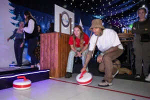 Happy customers at The Curling Club Southbank Centre 2023