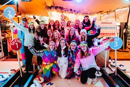 Group celebrating Christmas at Vinegar Yard